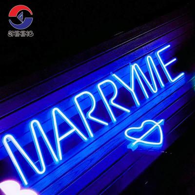 China SHINY Elegant Styles Surprise Gift Wholesale Led Neon Flex Neon Sign Custom Soft For Wedding Birthday Party Celebration Decoration for sale