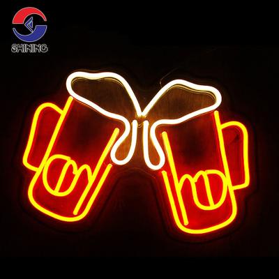 China Rich Colors SHINING 12V Flex Neon Electronic Signs New Custom Design LED Neon Light Sign For Bar Party Decoration for sale