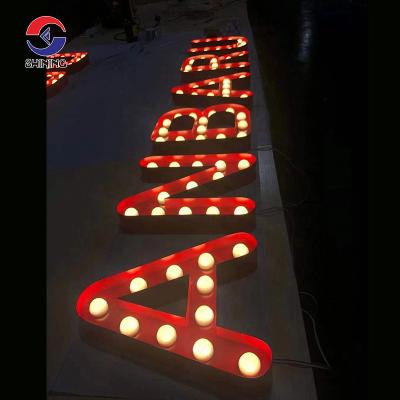 China SHINING Attic High Brightness Marquee Letter Sign Stainless Steel Channel Letter Sign Light Up Indoor and Outdoor Letters for sale