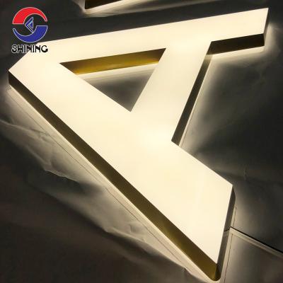 China Long Lasting Factory Direct SHINY 3D Acrylic Door Sign Led Illuminated Letters Led Signs Electronic Signs for sale