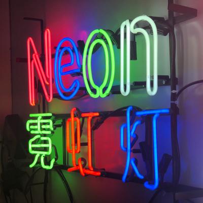 China Long Term Work SHINING Decorative Glass Neon Tube Sign Led Signage Outdoor Vintage Neon Sign Glass Bar Signs for sale