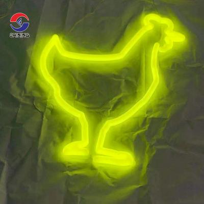 China Buildings SHINY waterproof lemon yellow acrylic neon sign neon lights decoration lead customs electronic signs signs for sale