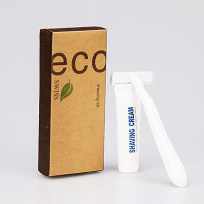 China Wholesale Twin Blade Eco Friendly Hotel Shaving Kit Dsisposable Shaving Kit for sale