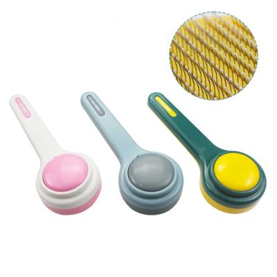 China Hot Viable Amazon Sale Pet Grooming Brush Tool Self Cleaning Slicker Dog Hair Slicker Brush Dog Comb For Pet Massage for sale