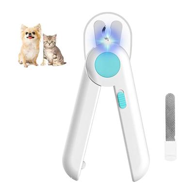 China Viable Amazon Hot Sale LED Pet Nail Scissors with LED Dog Grooming Scissors for Trimming Cats and Dogs Nails and Claws Dog Nail Clipper for sale