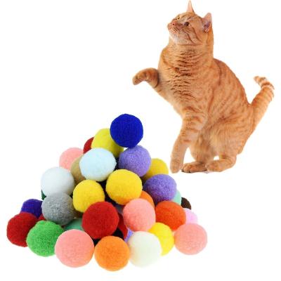 China Sustainable Premium 1000pcs Soft Pom Pom Balls For Cats. Interactive, color-matching - the Plush Toy Balls for Kitten Training and Play for sale