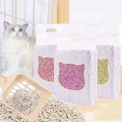 China Amz Viable Hot Selling OEM Factory 2.0MM Natural Cat Litter Factory Dust Proof Premium Natural Tofu Factory Wholesale Cat Litter for sale