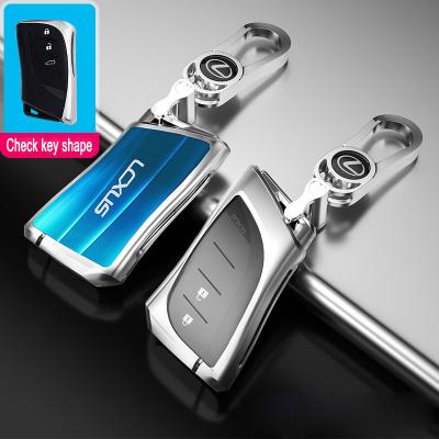 China 2022 Bling Bling Crystal Factory Tempered Glasses 3D Luxury Zinc Alloy Car Remote Smart Key Holder For LEXUS for sale