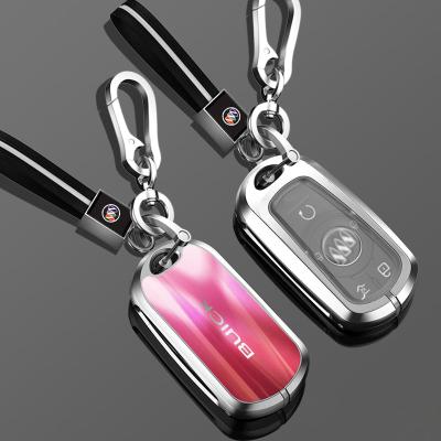 China 2022 Bling Bling Crystal Factory Tempered Glasses 3D Luxury Zinc Alloy Car Remote Smart Key Holder For Buick for sale