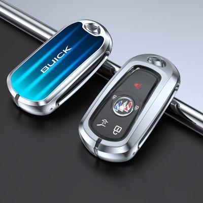 China Bling Bling Crystal 2022 High Quality Luxury Zinc Alloy 3D Tempered Glasses 3D Car Remote Smart Key Holder For Buick for sale