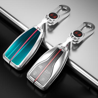 China 2022 Bling Bling Crystal Factory Tempered Glasses 3D Luxury Zinc Alloy Car Remote Smart Key Holder For Alert for sale