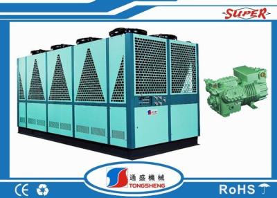 China 415V Shell-Buis/de Gekoelde Vloeibare Harder van de Watertank Lucht met Enige Bitzer-Compressor Te koop