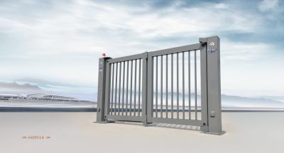 China Railless Intelligent Expandable Bi Folding Metal Gates with Anti-Collision IR Sensor for sale