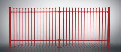 China Red Residential Ornamental Aluminum Fence of Powder Coated for sale