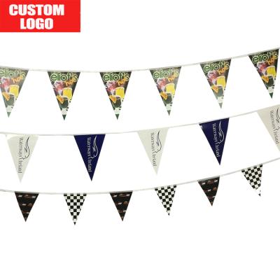 China Outdoor Advertising Display Holiday Advertising Bunting Flag Promotion Twine Mini Bunting Flag for sale