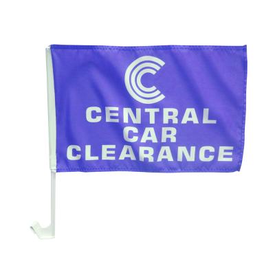 China Health Care Institute Festival Celebration Supplies Car Flag Stand Sublimation Car Flag Blank Car Window Flag for sale