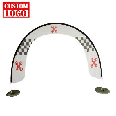 China Custom Health Care Institutes Racing Door Bumblebee Racing Air Gate Arch for Racing Gate Banner Flag for sale