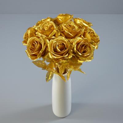 China 2022 Rose Bobo Balloon Flower Golden Dry Flower Valentine's Day Decoration for sale