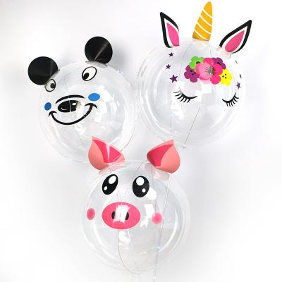 China Inflation Inflation Balloon Manufacturers-Suppliers Sell Custom Transparent Led Wholesale Bobo Balloons Sticker for sale