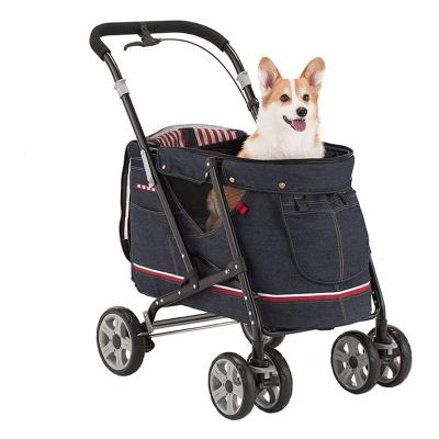 China Sustainable Manufacturers Supply High Quality Oxford+Metal Pet Cart For Home for sale