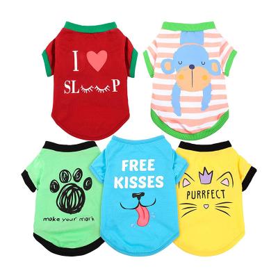 China Sustainable Super Cost Effective Useful Cotton T Shirt Puppy Clothes For Cats for sale