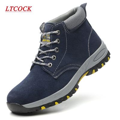 China Wear-resistant and flame retardant shoes anti stab Toe New Safety Shoes Men main smash high steel band anti work for sale