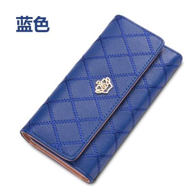 China Brand New Crocodile Fashion 3 Fold Wallet Leather Wallet With Cell Phone Holder for sale