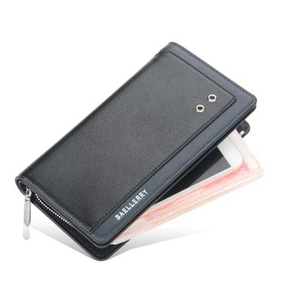 China Waterproof Hot Sales Pinch Man 1 Piece Long Wallet For Men Slim Leather for sale