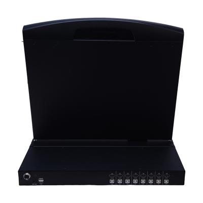 China Module Design Support Cross-platform 8 Port USB HDMI KVM Switch With Display For Computer Room for sale