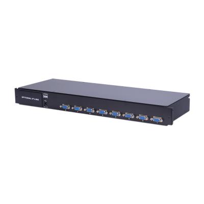 China Double-rail Slide Metal Housing 19 Inch Screen 8 Port VGA USB Interface LCD KVM Switch for sale