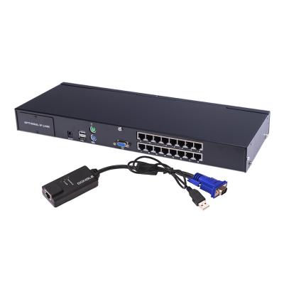 China Efficient Computer Management Charges Switching Via Port OSD Hotkeys 16 CAT5 KVM Switch Rackmount for sale