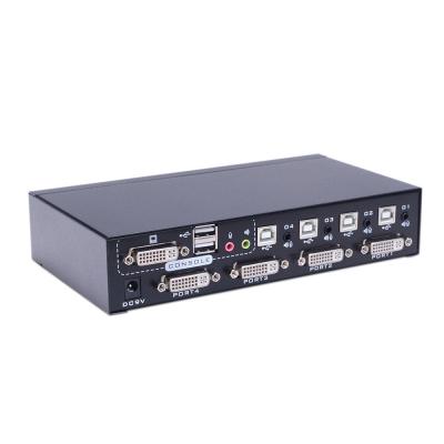 China Desktop Type Support Customized 4 USB Desktop Mouse Port Interface DVI KVM Switch for sale