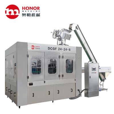 China Carbonated Food Drink CO2 Beverage Filling Machine For Soft Water Soda Drink Pack Machine for sale