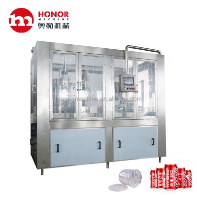 China Large Food Production 4000BPH / 6000BPH Rotary Type Aluminum Can Filling Machine for sale