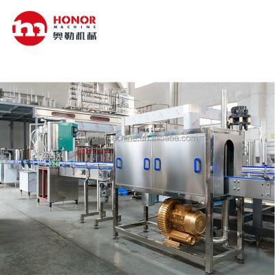 China Food Vacuum Aluminum Can PLC Control Separated Type Washing Filling Sealing Machine for sale