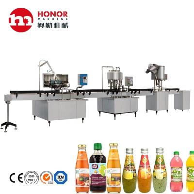 China Small Capacity PET Soda Water Linear Food / Aluminum Can Filling Sealing Machines for sale