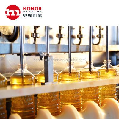 China Food 12 Heads 1L Glass Bottle Vegetable Oil Filling / Olive Oil Filling Capping Labeling Machine for sale