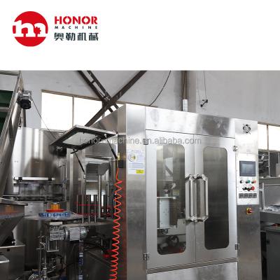 China Automatic Opp Bottle Melt Glue Hot Shrink Label Sleeve Plastic Food Beverage Labeling Machine for sale