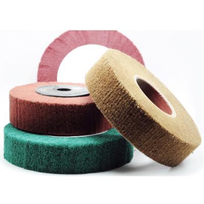 China Abrasive Nonwoven Furniture And General Metal Polishing Flap Wheels / Combi Flap Polishing Wheels for sale