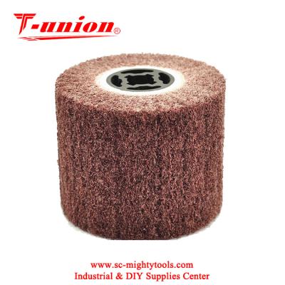 China General Abrasive Nonwoven Flap Brush Nonwoven Metal Polishing Wheel Furniture And Drums / Interleaved Sheet for sale