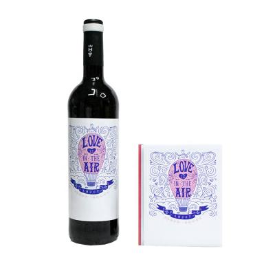 China Waterproof Custom Printed Waterproof Private Wine Bottle Labels for sale