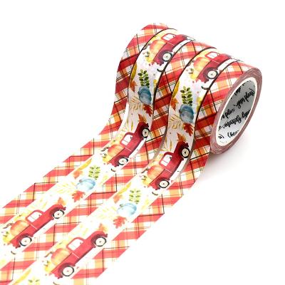 China Colorful Custom Printed Paper Tape Decoration Washi Masking Tape Waterproof for sale