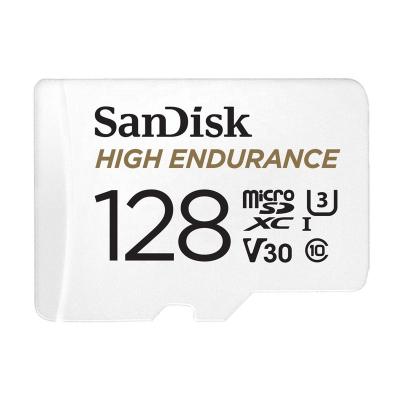 China SanDisk 128GB High Resistance Micro SD Card with Adapter for Cam and Dash Home Monitoring Systems SDSQQNR-128G-GN6IA for sale