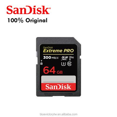 China SanDisk 64GB PRO SDXC Extreme, UHS-II SD Memory Card, 300 MB/s, 8K, V90, U3, C10, SDSDXDK-064G-GN4IN 64 GB for sale