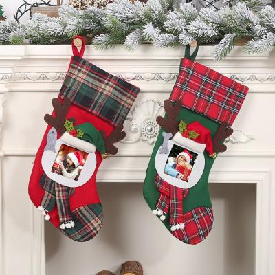 China Santa Snowman Reindeer Xmas Character Christmas Stocking Stocking Stuffers Christmas Home Decor Christmas Decorations Great for Family Holiday Decor for sale