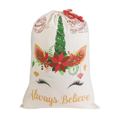 China New Festival Christmas Gift Bag Christmas Canvas Surprise Decoration Personalized Christmas Bags Bag for sale