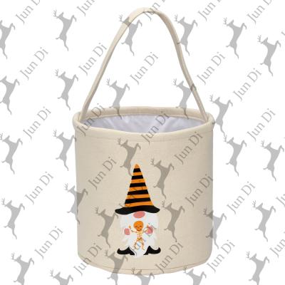 China Newest Popular Festival Stuff Goods Party Halloween Decoration Polyester Candy Party Baskets Tote Bags For Kids for sale