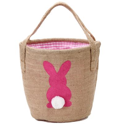 China 2021 Factory direct supply high quality hot sale children Easter cute Bunny Easter basket Basket canvas for sale