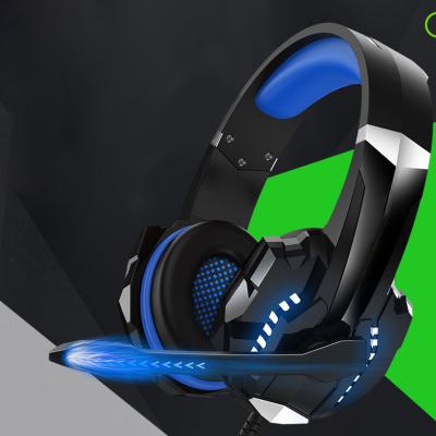 China Bestselling Noise Canceling Neckband Gaming Accessories LED 3.5 Headset PC Gaming Earphones Gamer Cable Headsets for sale