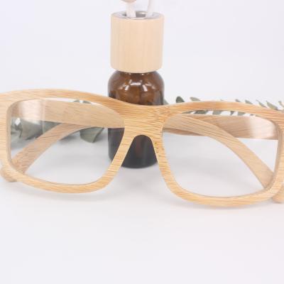 China Fashionable Environmental Pure Bamboo Optical Glass Frame Natural Bamboo Frame for sale